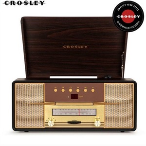 [CROSLEY] 클로슬리 랩소디 엔틱 올인원 LP CD 라디오 블루투스 턴테이블 공식수입 CR7016